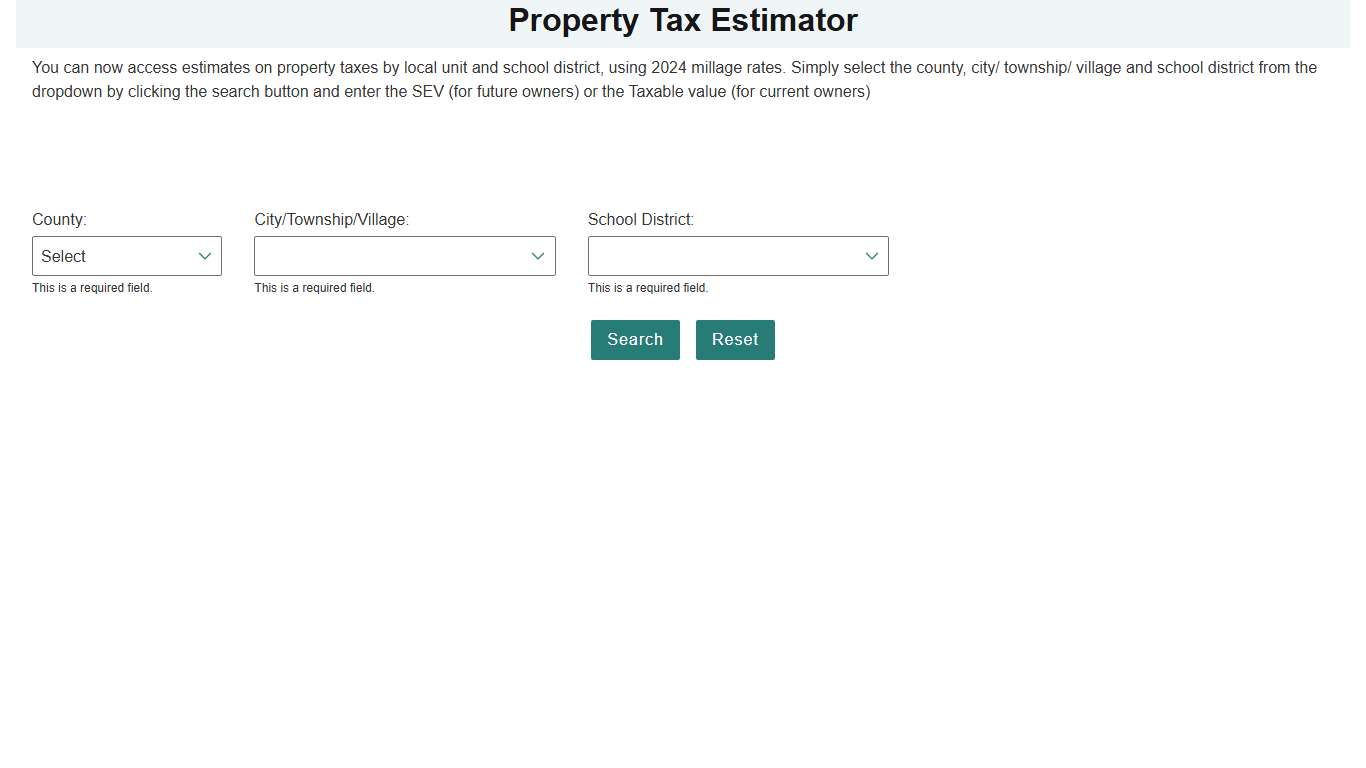 Property Tax Estimator