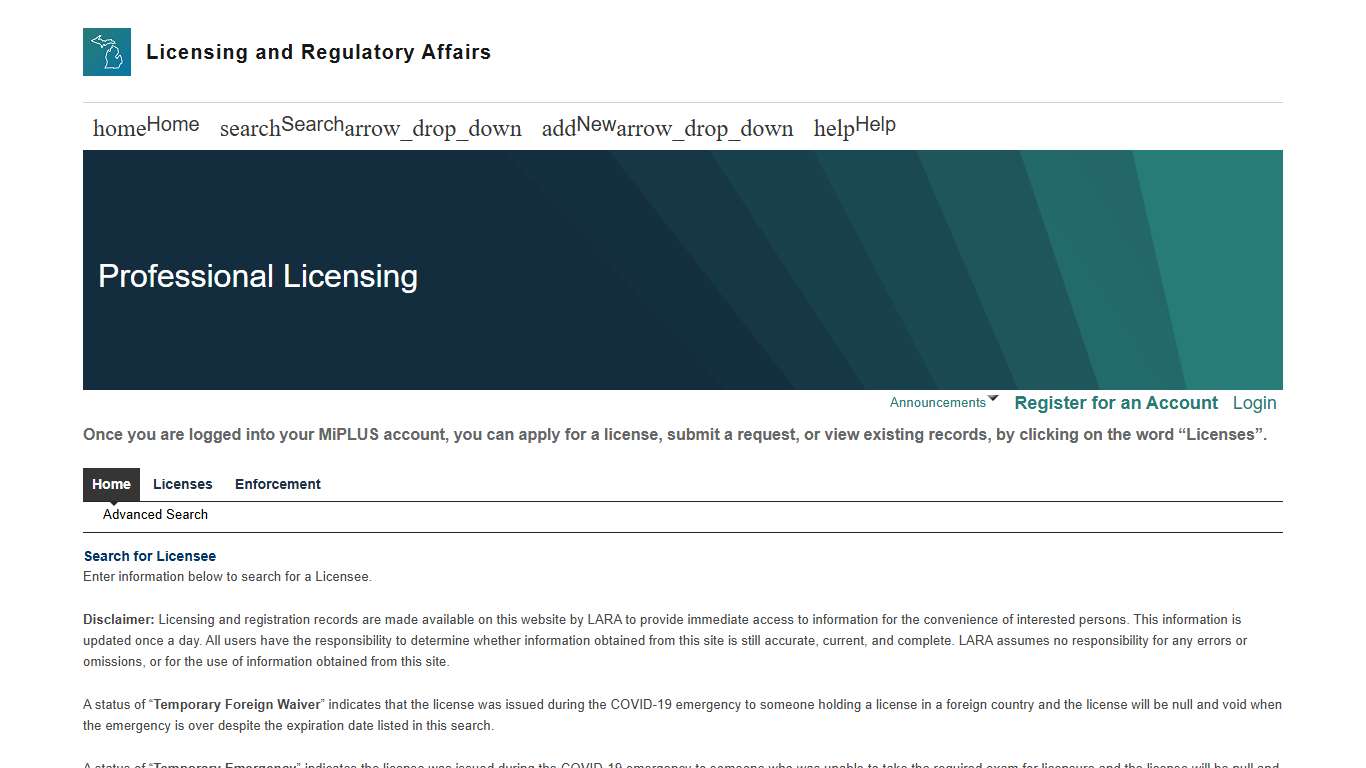 Accela Citizen Access